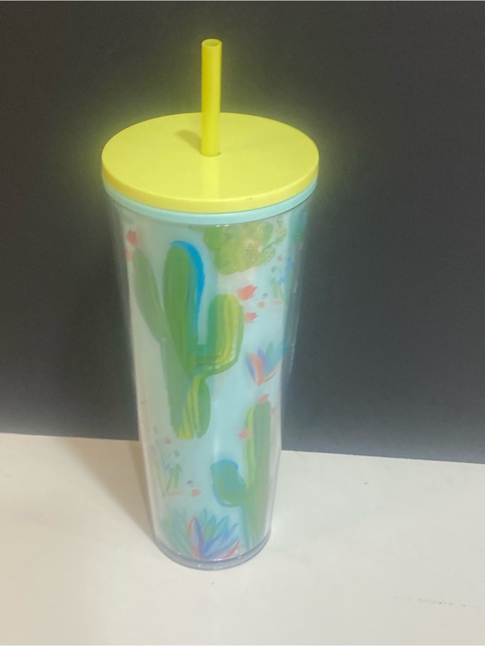 "Starbucks Arizona Been There Spring Cactus Acrylic Cold Cup Tumbler with Straw - Picture 3 of 8